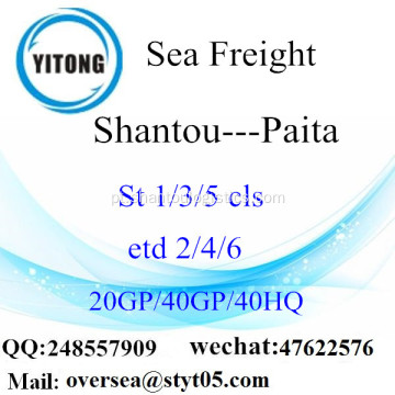 Shantou Porto Mar transporte de mercadorias para Paita